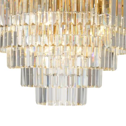 Loftlampe MILANO 12xE14/40W/230V guldfarvet