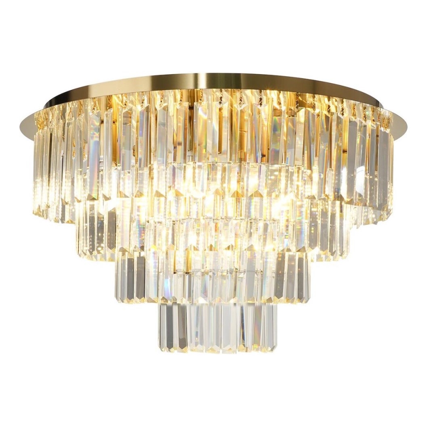 Loftlampe MILANO 9xE14/40W/230V guldfarvet