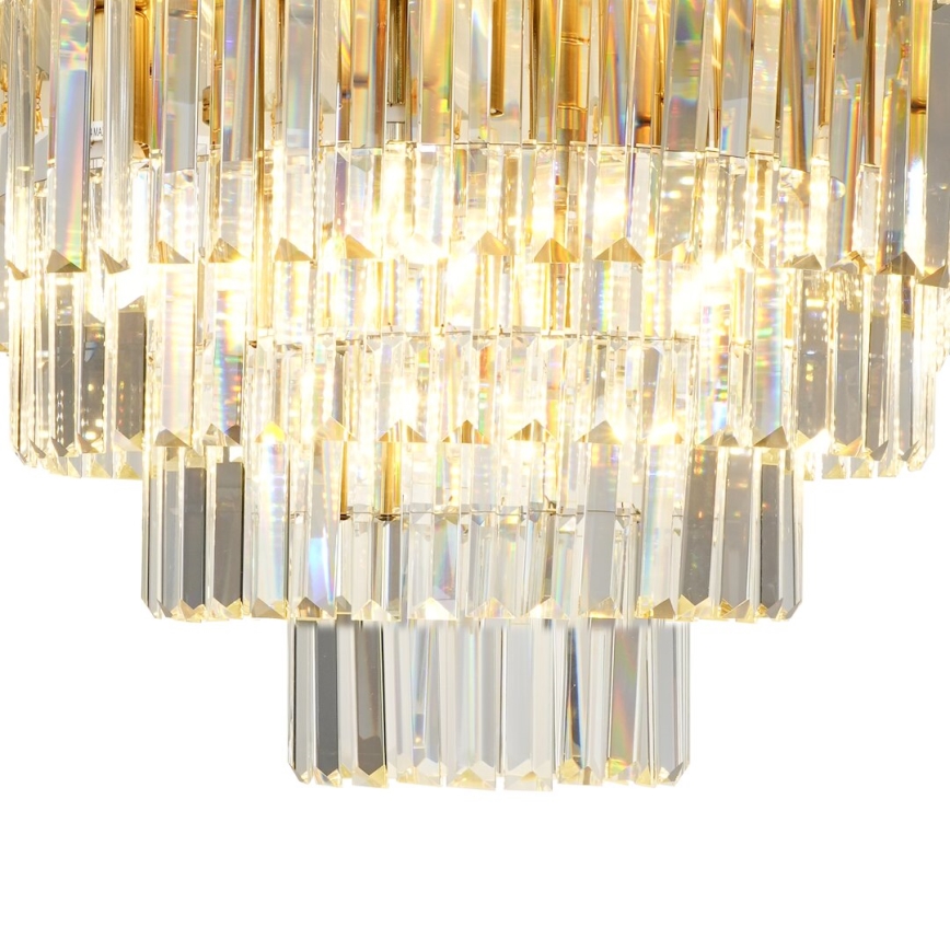 Loftlampe MILANO 9xE14/40W/230V guldfarvet