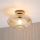 Loftlampe MILOU WOOD 1xE27/15W/230V eg/røgbeige Ø 29 cm