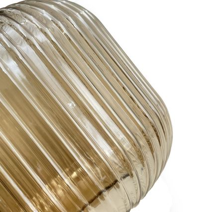 Loftlampe MILOU WOOD 1xE27/15W/230V eg/røget beige Ø 20 cm