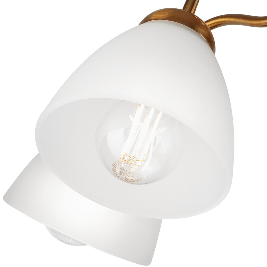 Loftlampe MIRANDA 1xE27/60W/230V guldfarvet
