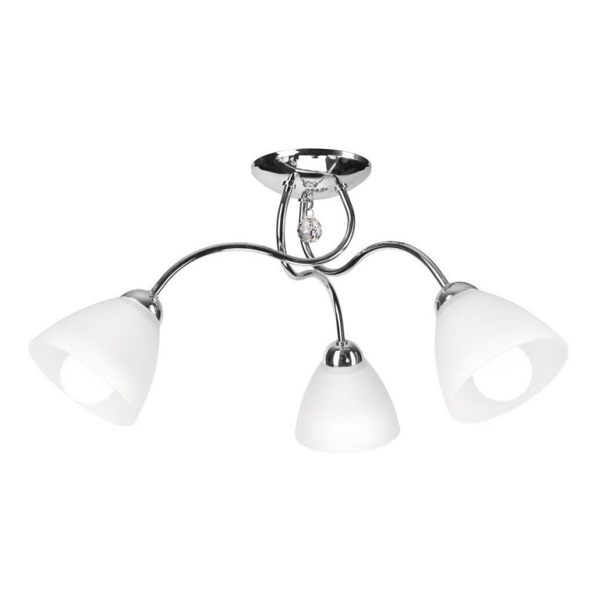 Loftlampe MIRANDA 3xE27/60W/230V skinnende krom