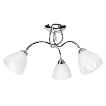 Loftlampe MIRANDA 3xE27/60W/230V skinnende krom