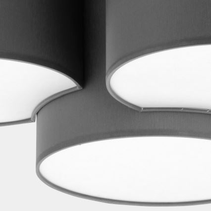 Loftlampe MONA 3xE27/15W/230V grå