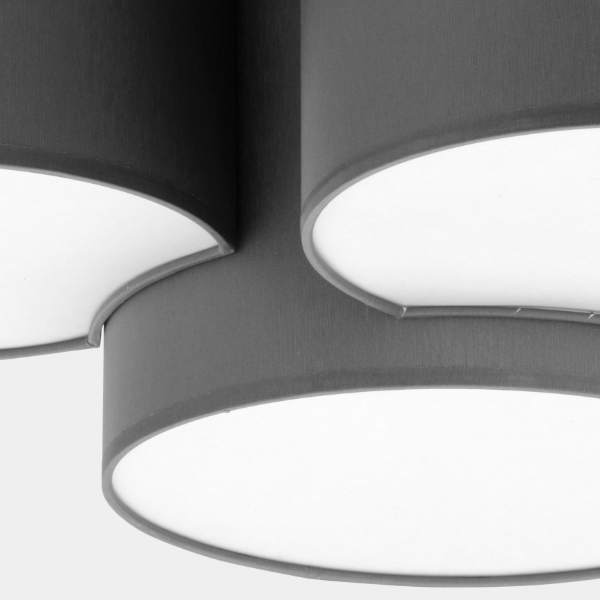 Loftlampe MONA 3xE27/15W/230V grå