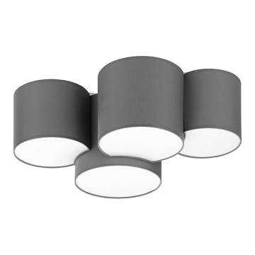 Loftlampe MONA 4xE27/15W/230V grå