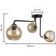 Loftlampe MONDE GOLD 3xE27/60W/230V