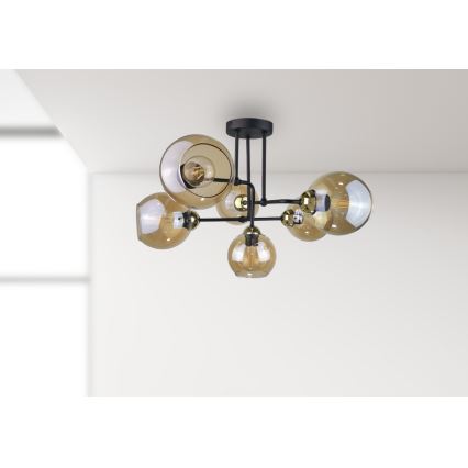 Loftlampe MONDE GOLD 6xE27/60W/230V