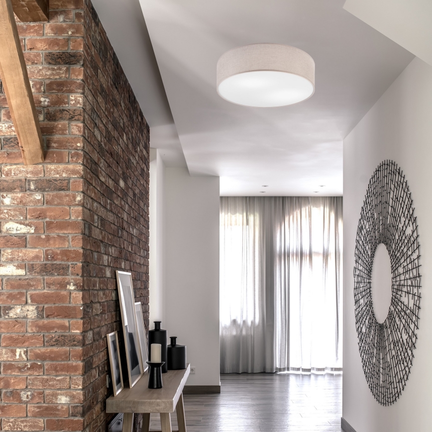 Loftlampe MONTE 2xE27/60W/230V beige
