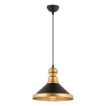 Loftlampe MONZA 1xE27/40W/230V, 30 cm sort/guld