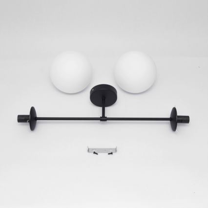 Loftlampe MOON 2xE27/15W/230V sort