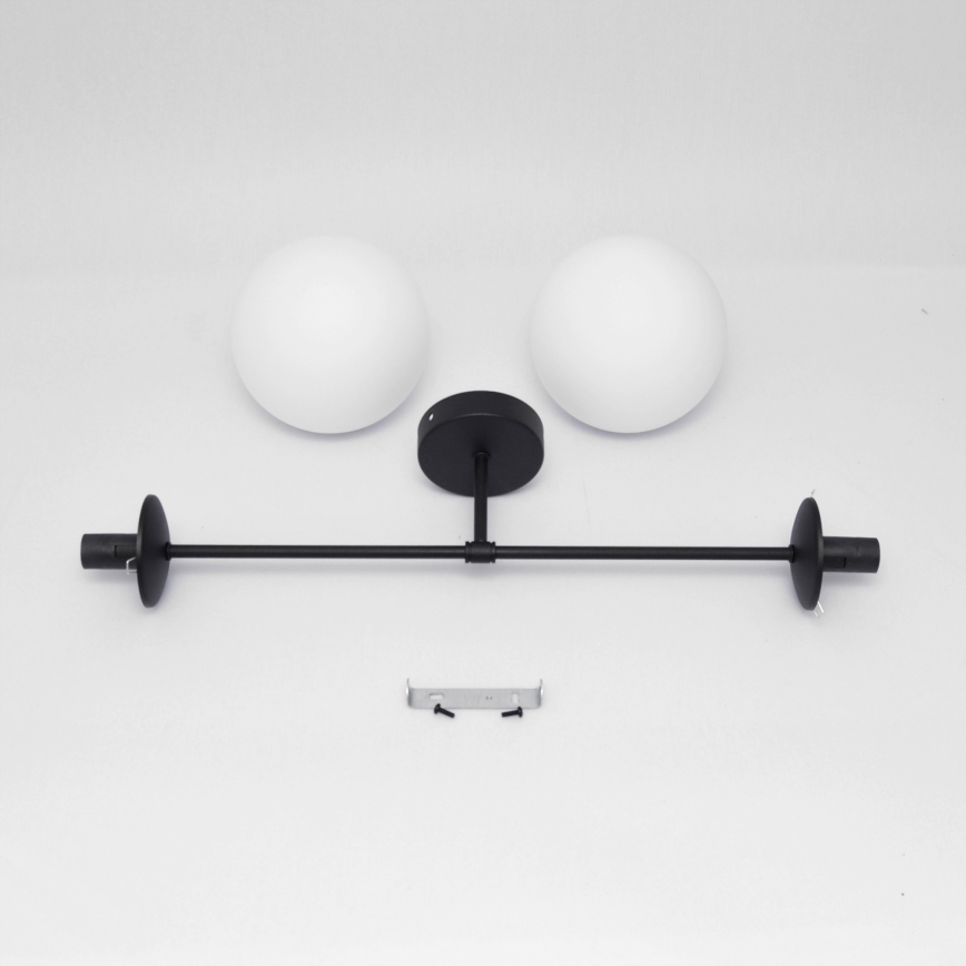 Loftlampe MOON 2xE27/15W/230V sort