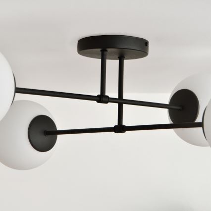 Loftlampe MOON 4xE27/15W/230V sort