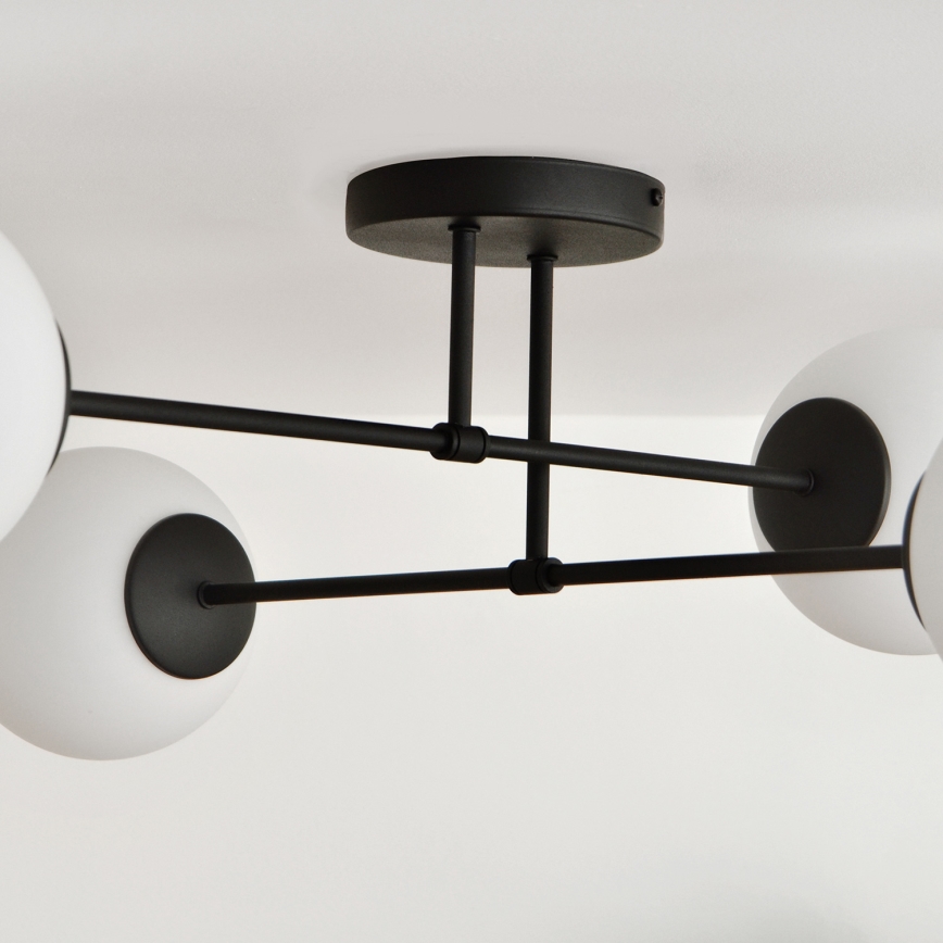 Loftlampe MOON 4xE27/15W/230V sort