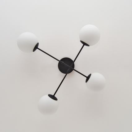 Loftlampe MOON 4xE27/15W/230V sort