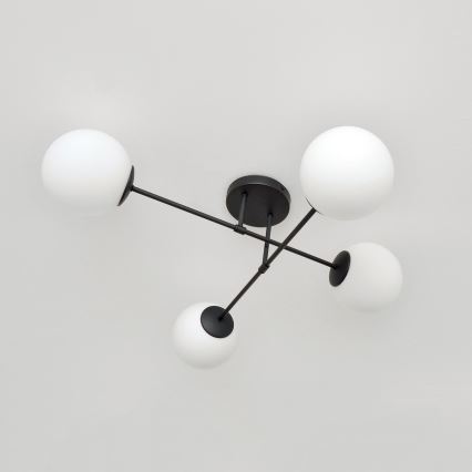 Loftlampe MOON 4xE27/15W/230V sort