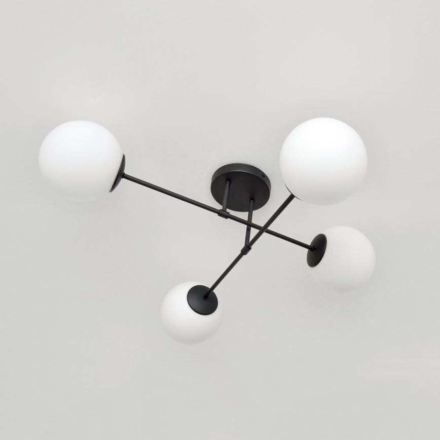 Loftlampe MOON 4xE27/15W/230V sort