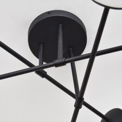 Loftlampe MOON 6xE27/15W/230V sort