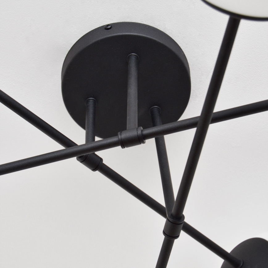 Loftlampe MOON 6xE27/15W/230V sort