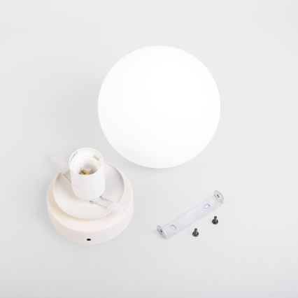 Loftlampe MOONLIGHT 1xE27/15W/230V Ø 16 cm cremefarvet