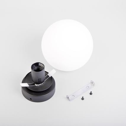 Loftlampe MOONLIGHT 1xE27/15W/230V Ø 16 cm sort