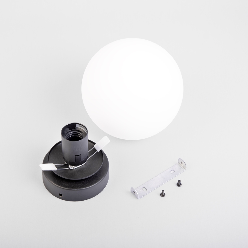 Loftlampe MOONLIGHT 1xE27/15W/230V Ø 16 cm sort