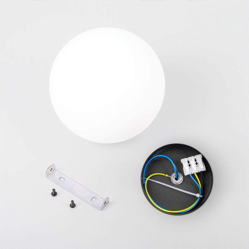 Loftlampe MOONLIGHT 1xE27/15W/230V Ø 16 cm sort