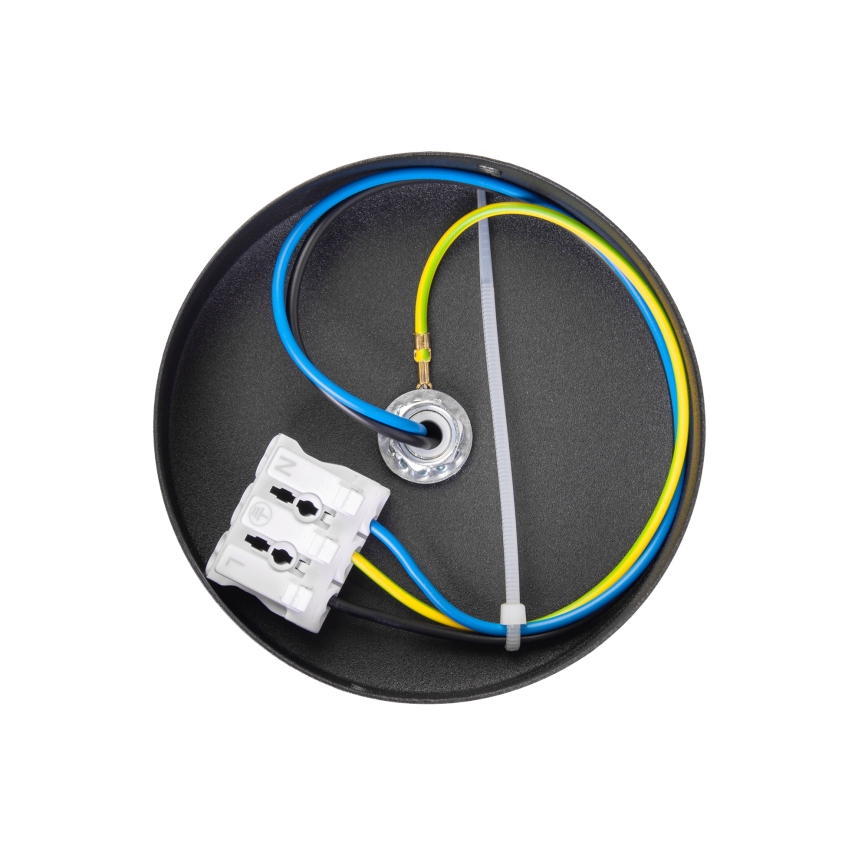 Loftlampe MOONLIGHT 1xE27/15W/230V Ø 16 cm sort