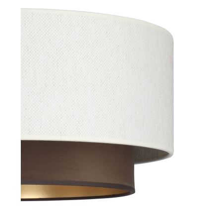 Loftlampe NATIA 1xE27/60W/230V hvid/brun