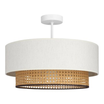 Loftlampe NATIA 1xE27/60W/230V hvid/brun