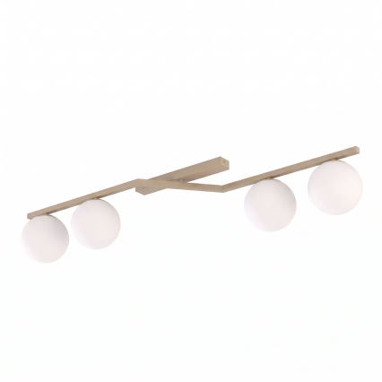 Loftlampe NATON 4xE14/10W/230V beige/hvid