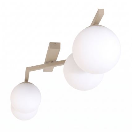 Loftlampe NATON 4xE14/10W/230V beige/hvid