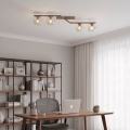 Loftlampe NATON 4xE14/10W/230V beige/røgfarvet beige