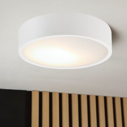 Loftlampe NATURAL 1xE27/15W/230V Ø 27,5 cm fyrretræ/hvid