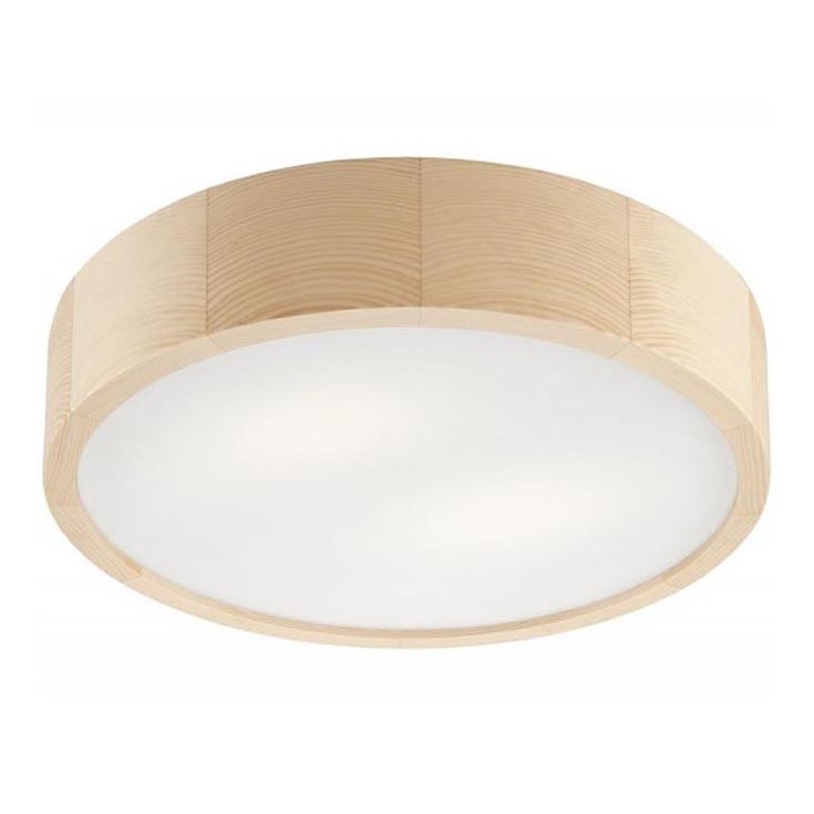 Loftlampe NATURAL 2xE27/60W/230V ø 37 cm fyrretræ