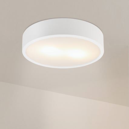 Loftlampe NATURAL 3xE27/15W/230V Ø 37,5 cm fyrretræ/hvid