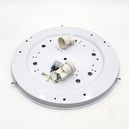 Loftlampe NATURAL 3xE27/15W/230V Ø 37,5 cm fyrretræ/hvid