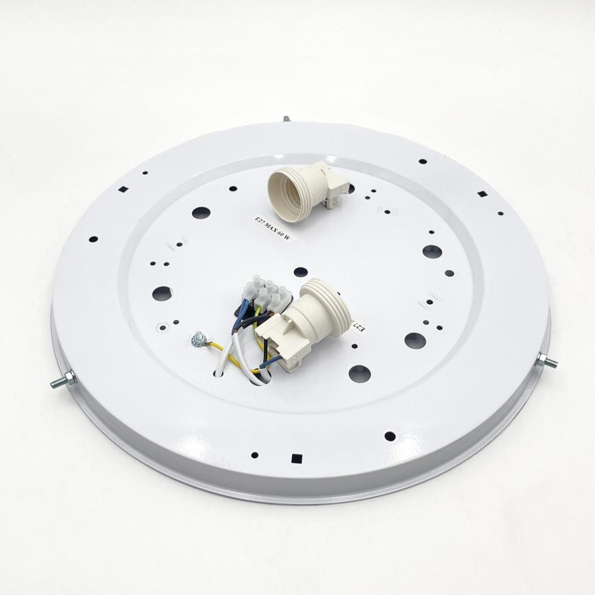 Loftlampe NATURAL 3xE27/15W/230V Ø 37,5 cm fyrretræ/hvid