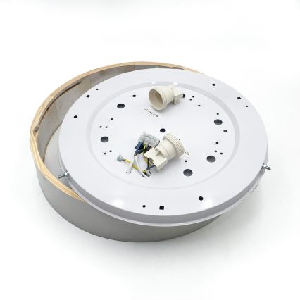 Loftlampe NATURAL 3xE27/15W/230V Ø 37,5 cm fyrretræ/hvid