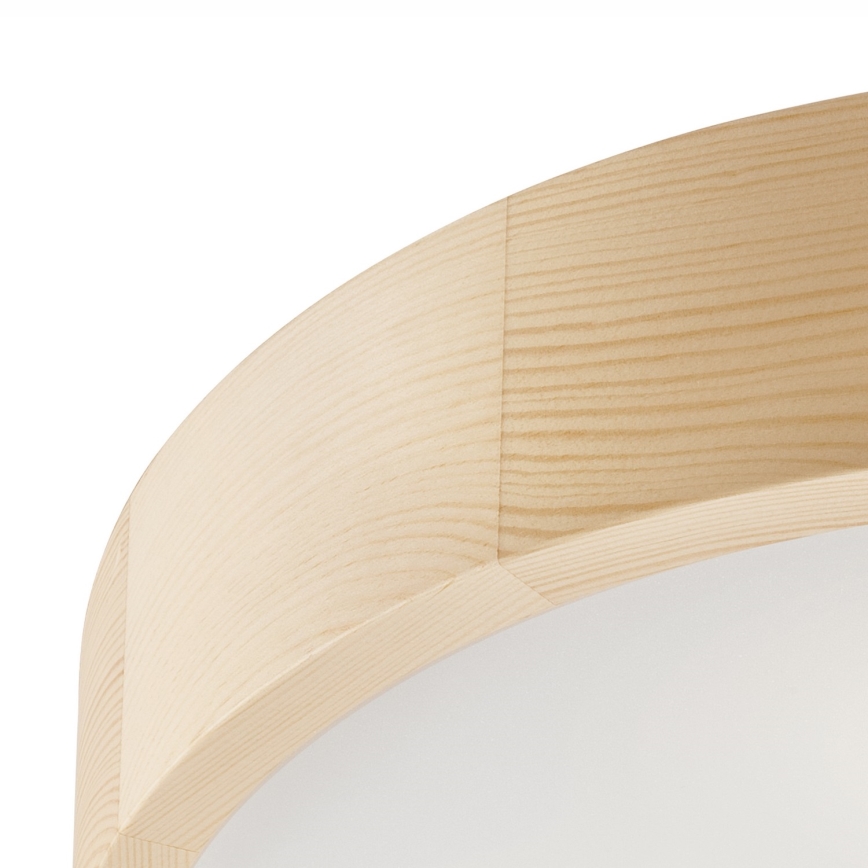 Loftlampe NATURAL 3xE27/60W/230V Ø 47,5 cm i fyrretræ