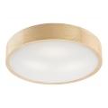Loftlampe NATURAL 3xE27/60W/230V Ø 47 cm fyrretræ