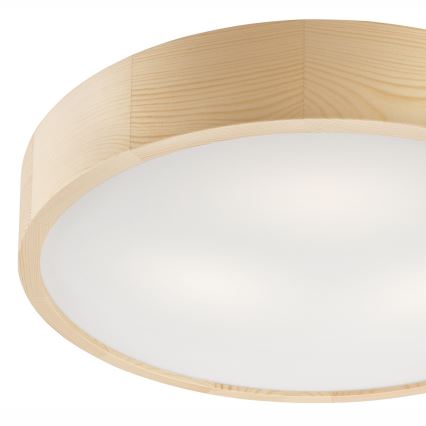Loftlampe NATURAL 3xE27/60W/230V ø 47 cm fyrretræ