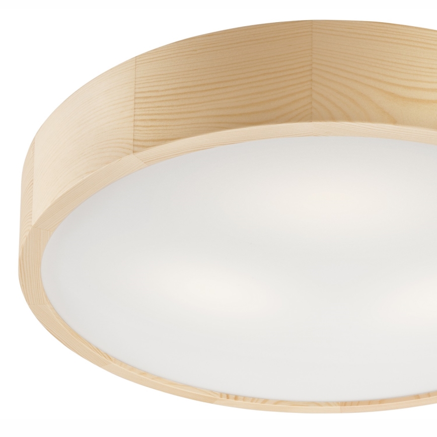 Loftlampe NATURAL 3xE27/60W/230V ø 47 cm fyrretræ