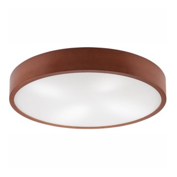 Loftlampe NATURAL 4xE27/60W/230V ø 57,5 cm fyrretræ/brun
