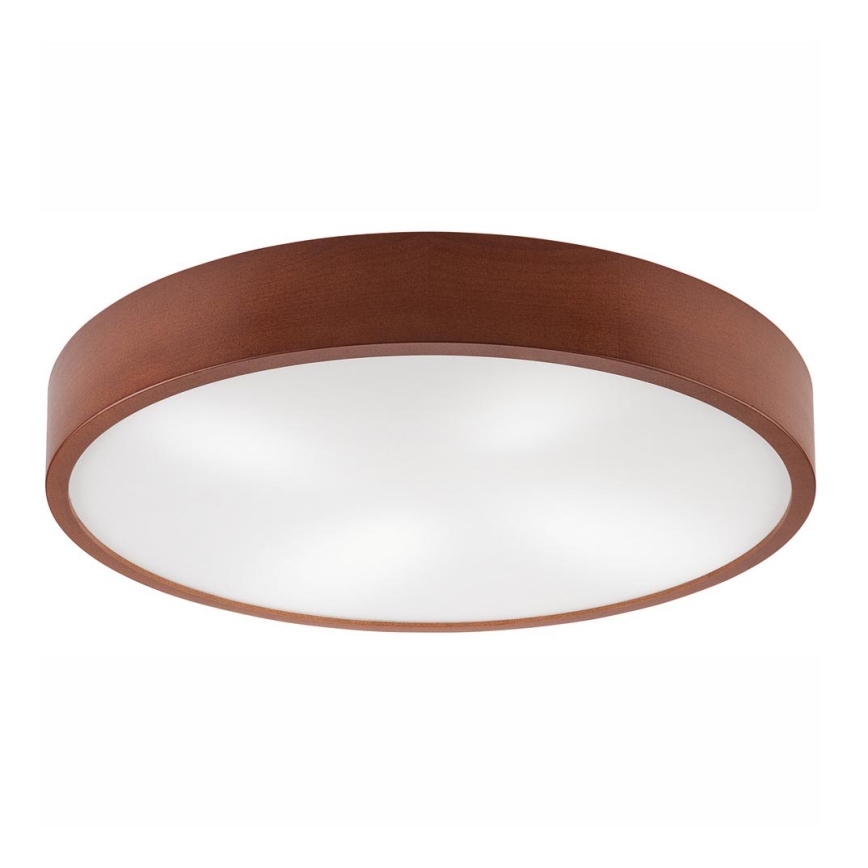 Loftlampe NATURAL 4xE27/60W/230V ø 57,5 cm fyrretræ/brun