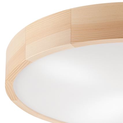 Loftlampe NATURAL 4xE27/60W/230V ø 57,5 cm fyrretræ