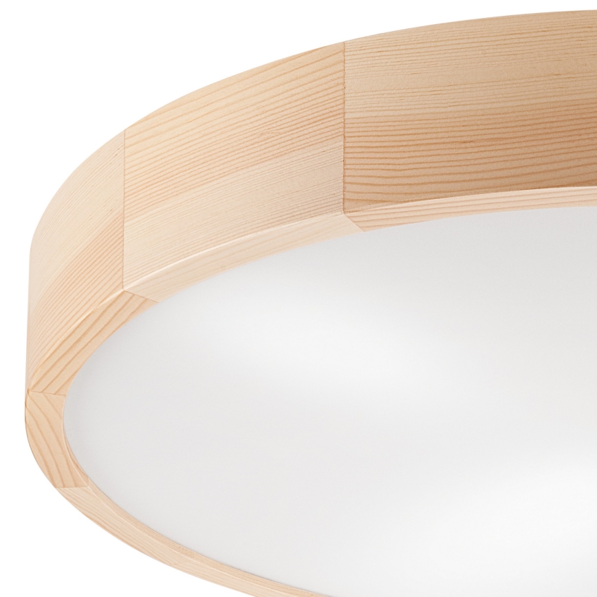 Loftlampe NATURAL 4xE27/60W/230V ø 57,5 cm fyrretræ