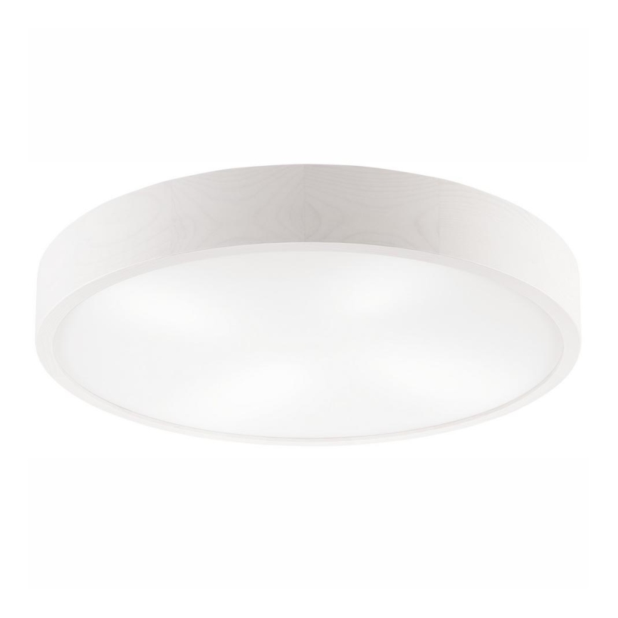 Loftlampe NATURAL 4xE27/60W/230V ø 57,5 cm hvid/fyrretræ