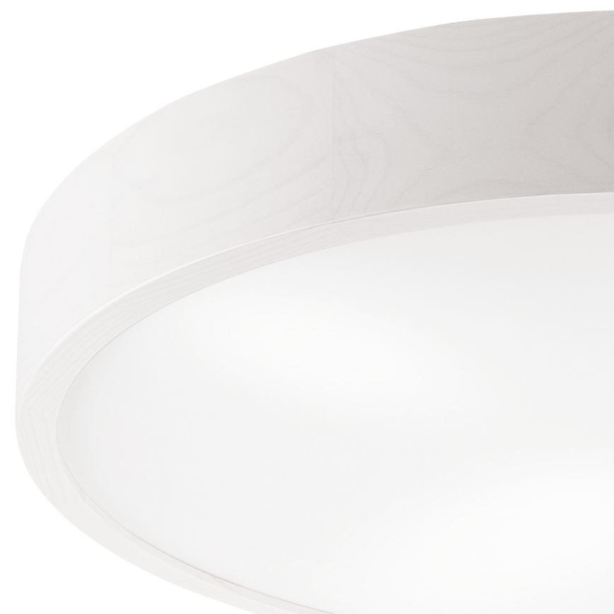 Loftlampe NATURAL 4xE27/60W/230V ø 57,5 cm hvid/fyrretræ